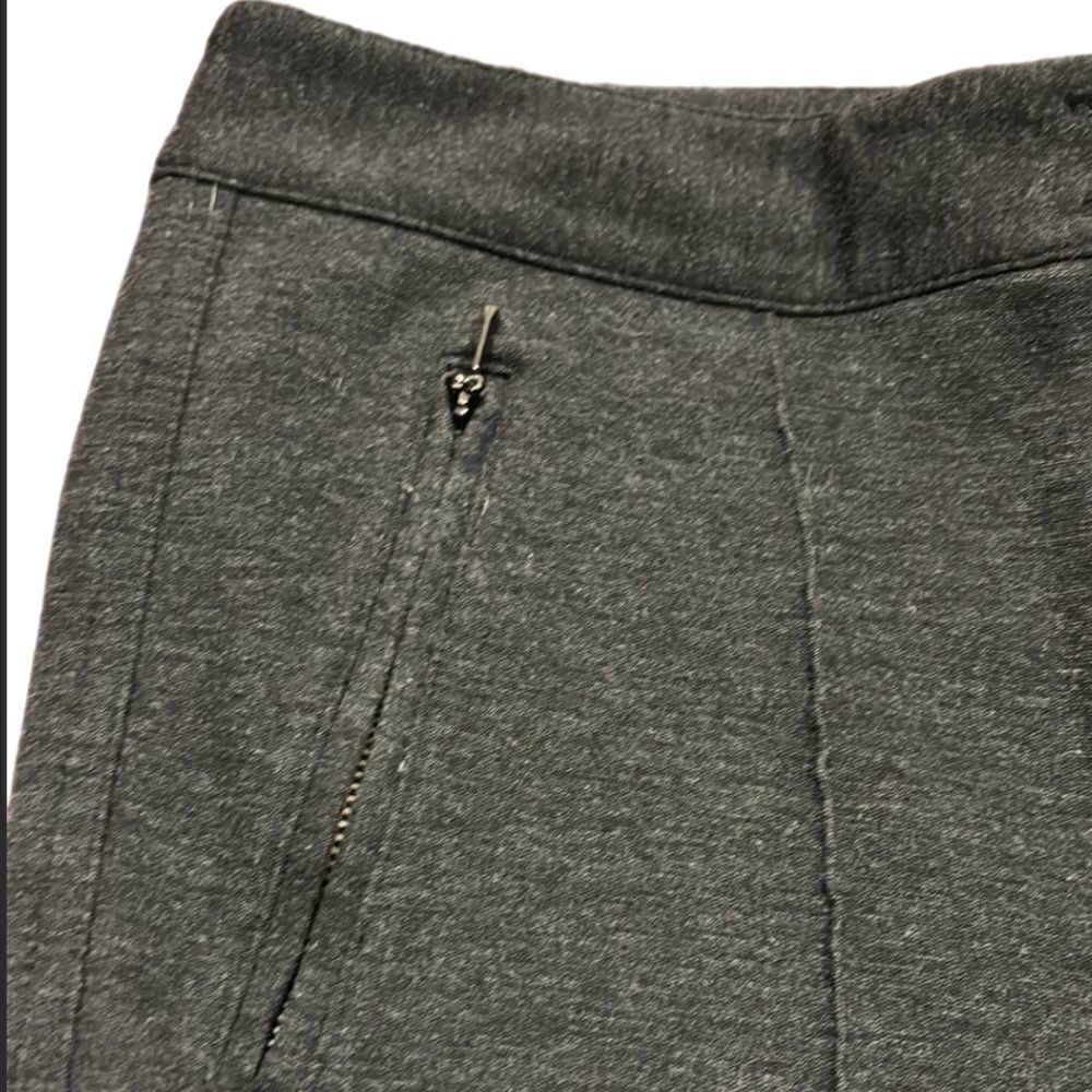 Alfani Petite Gray Straight Leg Career Dress Pants Stretch Zip Pocket 10P - Picture 6 of 7